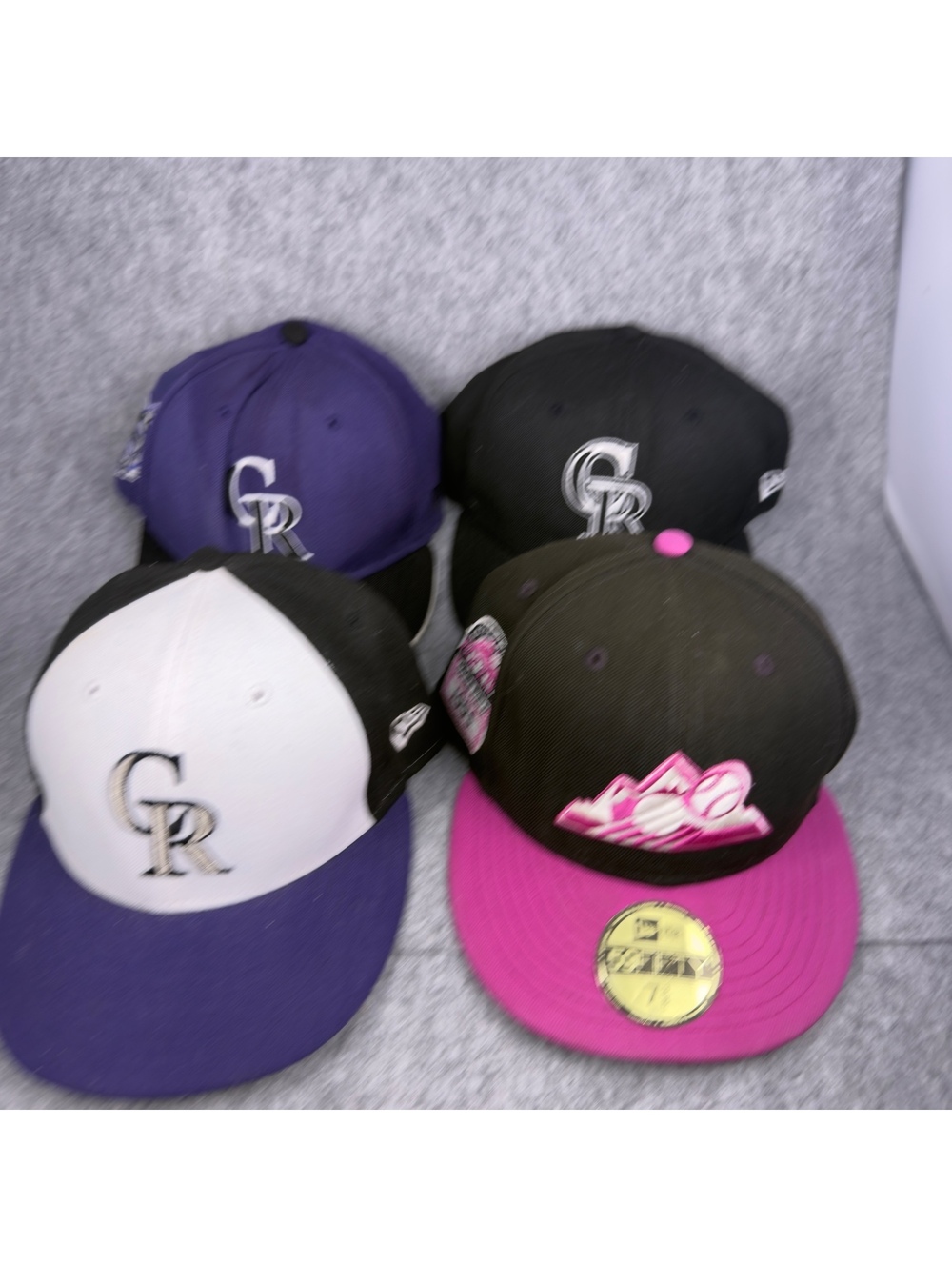 Set of 8 Baseball Hats mostly new era